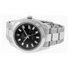 Image 8 : Mens Rolex SS 41MM Black Baguette Diamond Datejust 2 Oyster Band Wristwatch