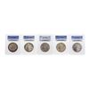 Image 1 : Lot of (5) Assorted Philadelphia Mint $1 Morgan Silver Dollar Coins PCGS MS64