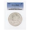 Image 1 : 1887 $1 Morgan Silver Dollar Coin PCGS MS66