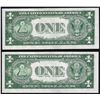 Image 2 : Lot of (2) Consecutive 1935D $1 Silver Certificate Notes Narrow Uncirculated