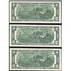 Image 2 : Lot of (3) Consecutive 1976 $2 Federal Reserve Notes Uncirculated