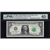 Image 1 : 2001 $1 Federal Reserve Note Mismatched Serial Number ERROR PMG Gem Unc. 65EPQ