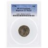 Image 1 : 1796 Draped Bust Dime Coin PCGS Genuine AU Details