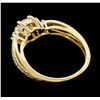 Image 3 : 14KT Yellow Gold 0.78ctw Diamond Ring