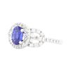 Image 2 : Platinum 0.89ct Sapphire and Diamond Ring