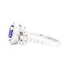 Image 3 : Platinum 0.89ct Sapphire and Diamond Ring