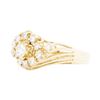 Image 2 : 14KT Yellow Gold Ladies 0.86ctw Diamond Ring