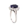 Image 3 : 14KT White Gold 3.54ct Sapphire and Diamond Ring