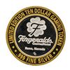 Image 2 : .999 Silver Fitzgeralds Casino & Hotel Reno, Nevada $10 Limited Edition Gaming T