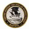 Image 1 : .999 Silver Harveys Lake Tahoe, Nevada $10 Casino Limited Edition Gaming Token