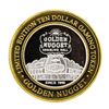 Image 1 : .999 Silver Golden Nugget Las Vegas $10 Casino Limited Edition Gaming Token