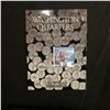 Image 2 : 50-Coin Set of Gem BU Statehood Quarters in a H.E. Harris & Co. Coin Folder.