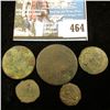 Image 1 : (5) Unattributed early Islamic Copper Coins, all several hundred years old no doubt.