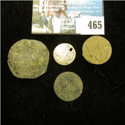 (4) Unattributed early Islamic Coins, one of which is Silver, all several hundred years old no doubt