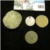Image 2 : (4) Unattributed early Islamic Coins, one of which is Silver, all several hundred years old no doubt