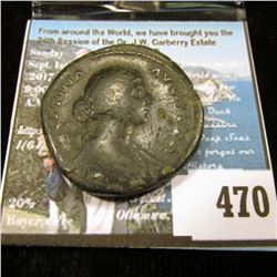 FAUSTINA II (Minor), Sestertius A.D. 165-175 Roman Empire Æ Sestertius. VF