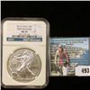 Image 1 : 2012 American Eagle Silver Dollar, NGC slabbed "First Releases MS 70".