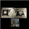 Image 1 : Series 2001 Reproduction $100 Federal Reserve Note. States ".999 Fine Silver" but according to my ma