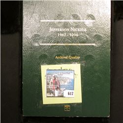 1962-1996 Jefferson Nickels Set in an Archival Quality Littleton Coin folder, Missing 1962 P & 70 D 