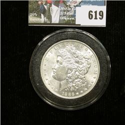 1886 P U.S. Morgan Silver Dollar, Brilliant Uncirculated.