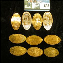 Group of (10) Elongated Lincoln Cents.