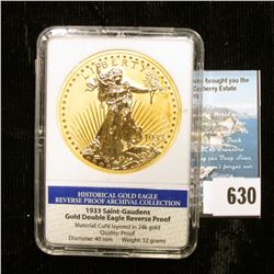 Slabbed "Historical Gold Eagle Reverse Proof Archival Collection 1933 Saint-Gaudens Gold Double Eagl