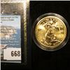 Image 1 : Copy of 1933 Gold Double Eagle Proof Coin with a certificate of authenticity, encapsulated.
