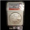 Image 1 : 2013(S) NGC slabbed American Eagle .999 Fine One Ounce Silver Dollar "Struck at San Francisco Mint E