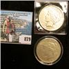 Image 1 : 1922 P VF &1923 S VF U.S. Peace Silver Dollars, one with C.O.A.s from the American Historical Societ
