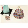 Image 2 : VINTAGE GEISHA DOLL, IMARI WARE TIERED TRAY AND TRINKET BOX