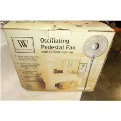 WEATHERWORKS PEDASTEL FAN WITH REMOTE