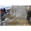 Image 2 : 3 ACRYLIC DISPLAY CASES, 1 LOCKING WITH KEY