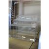 Image 3 : 3 ACRYLIC DISPLAY CASES, 1 LOCKING WITH KEY
