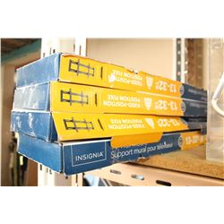 FOUR INSIGNIA 13" TO 32" TV WALL MOUNTS