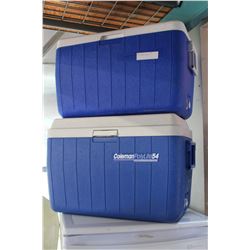 TWO COLEMAN COOLERS