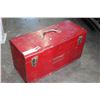 Image 2 : RED TOOLBOX WITH WRENCHES, ALLEN KEYS AND TOOLS