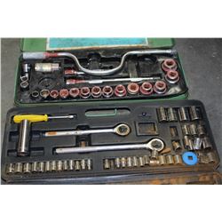 TWO CASED SOCKET SETS