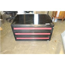 STORELINE 3-DRAWER BLACK AND RED TOOLBOX