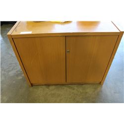 OAK 2-DOOR CABINET