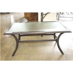 GLASSTOP PATIO COFFEE TABLE