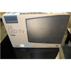 24" INSIGNIA 720P LED TV TESTED AND WORKING