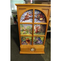 LIMITED EDITION WHINNIE THE POOH WALL PLAQUE DISPLAY AND DISPLAY ACCESSORIES