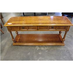 SKLAR PEPPLAR WALNUT CONSOLE TABLE