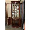 Image 3 : BOWED GLASS DEMI LUNE DISPLAY CABINET