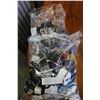 Image 1 : TWO BAGS OF ASSORTED HEADPHONES AND CHARGERS
