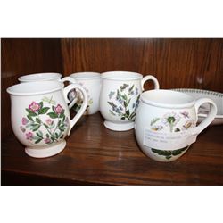 PORTMEIRION BOTANICAL GARDEN BOWL AND MUGS