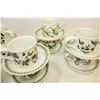 Image 3 : PORTMEIRION BOTANICAL GARDEN 13 PIECE CUP AND SAUCER SET