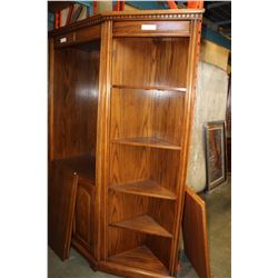 OAK CORNER CABINET