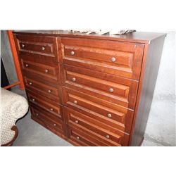 10 DRAWER WALNUT DRESSER