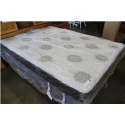 AS NEW FLOOR MODEL SEALY EURO TOP POCKET COIL MATTRESS MEDIUM FIRM RETAIL $1199